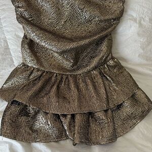 Forever 21 Gold Shimmer Dress